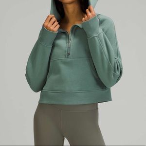 BNWT LULULEMON OVERSIZED SCUBA 1/2 ZIP TIDEWATER TEAL XS/S